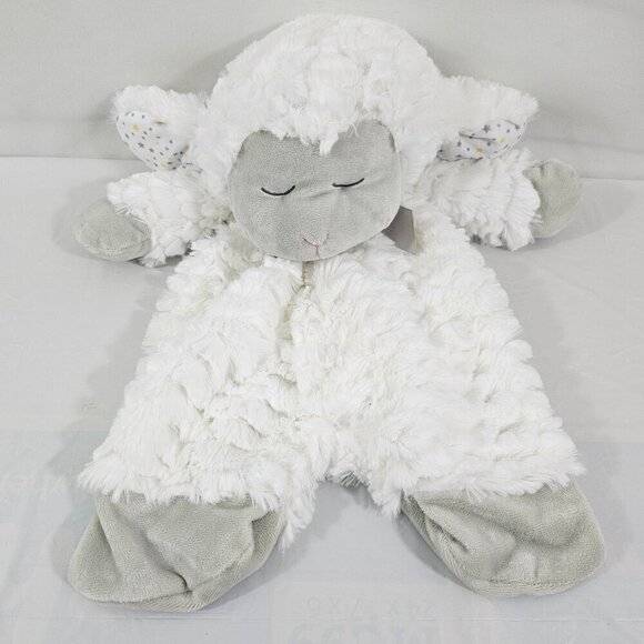Baby Ganz Sleepy Sheep Flat-A-Pat 16” White Security Cuddle Blanket Lamb Lovey - Picture 6 of 12